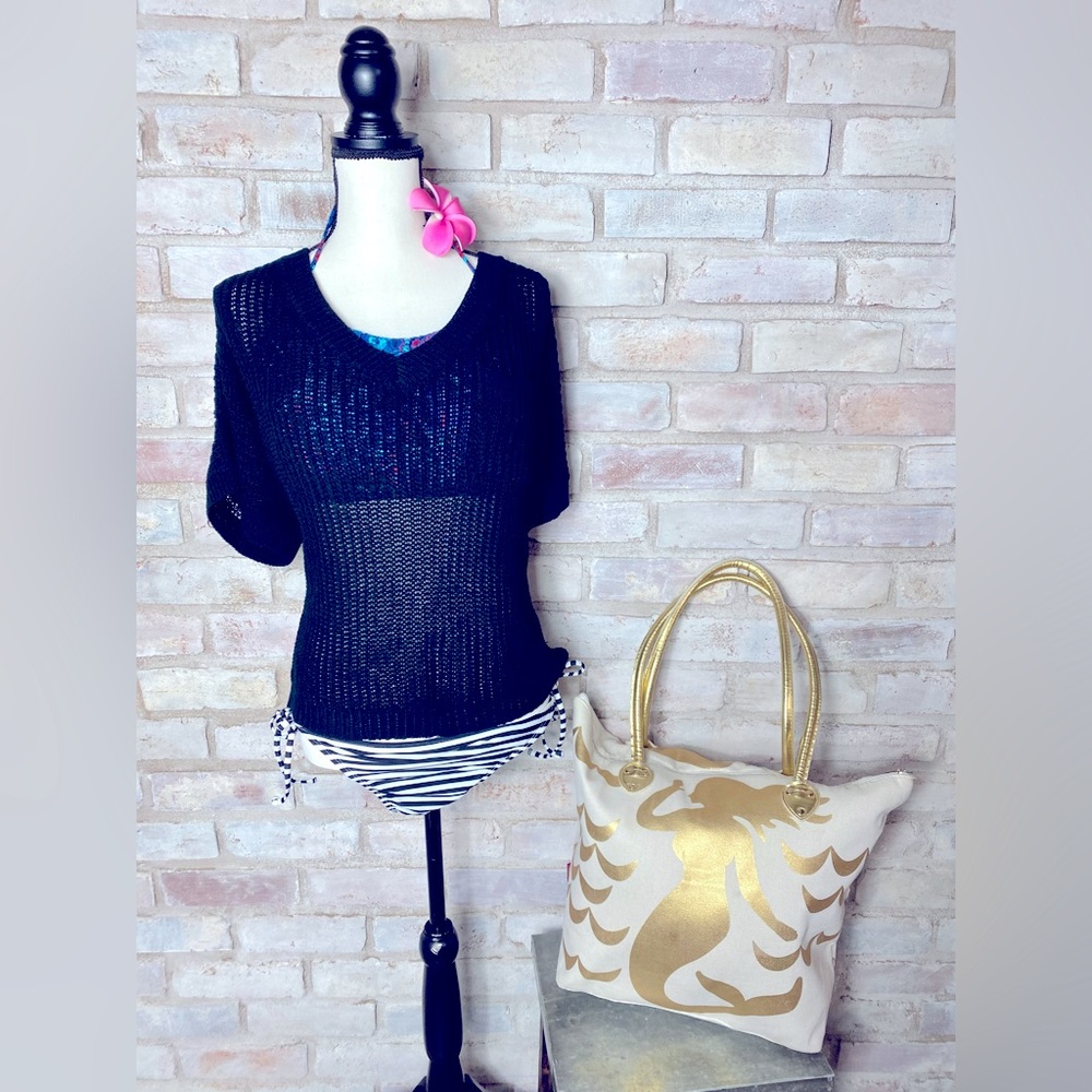 NWT Macaron Oversized Distressed Sweater